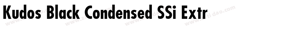 Kudos Black Condensed SSi Extra Bold Condensed字体转换